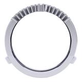 0.25 Carat (ctw) 10K White Gold Round Diamond Ladies Anniversary Wedding Band Enhancer Guard Double Ring 1/4 CT