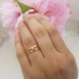 0.25 Carat (ctw) 14K Yellow Gold Round Diamond Ladies Anniversary Wedding Band Enhancer Guard Double Ring 1/4 CT