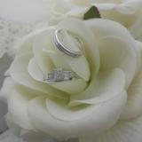 0.23 Carat (ctw) 10K White Gold Round White Diamond Men & Women's Micro Pave Engagement Ring Trio Bridal Set 1/4 CT