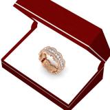 1.75 Carat (ctw) 10K Rose Gold White Round Diamond Ladies Milgrain Eternity Anniversary Wedding Band 2 CT