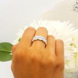 1.75 Carat (ctw) 18K White Gold White Round Diamond Ladies Milgrain Eternity Anniversary Wedding Band 2 CT