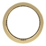 1.00 Carat (ctw) 10K Yellow Gold Round Cut Diamond Ladies Vintage Eternity Anniversary Wedding Band 1 CT