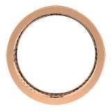 1.00 Carat (ctw) 14K Rose Gold Round Cut Diamond Ladies Vintage Eternity Anniversary Wedding Band 1 CT