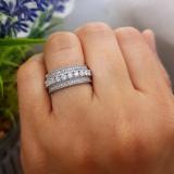 2.00 Carat (ctw) 14K White Gold Round Cut Diamond Ladies Eternity Anniversary Wedding Band 2 CT