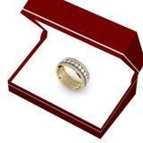 2.00 Carat (ctw) 14K Yellow Gold Round Cut Diamond Ladies Eternity Anniversary Wedding Band 2 CT