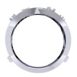 0.40 Carat (ctw) 14K White Gold Round Diamond Ladies Anniversary Wedding Band Swirl Enhancer Guard Double Ring
