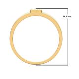 0.10 Carat (ctw) 14K Two Tone Gold Round Cut Diamond Men's Anniversary Wedding Band 1/10 CT
