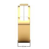 0.10 Carat (ctw) 14K Two Tone Gold Round Cut Diamond Men's Anniversary Wedding Band 1/10 CT