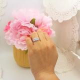 0.25 Carat (ctw) Sterling Silver Round Cut Diamond Ladies Bridal Engagement Ring With Matching Wedding Band Set 1/4 CT