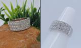 0.95 Carat (ctw) 14K White Gold Round Cut Diamond Ladies Anniversary Wedding Band 1 CT