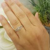 0.25 Carat (ctw) 10K Yellow Gold Round Diamond Ladies Twisted Split Shank Engagement Ring Set 1/4 CT