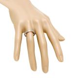 0.25 Carat (ctw) 10K Rose Gold Round White Diamond Ladies Anniversary Wedding Band Enhancer Guard Ring 1/4 CT
