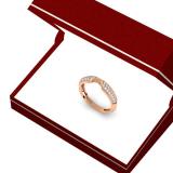 0.25 Carat (ctw) 10K Rose Gold Round White Diamond Ladies Anniversary Wedding Band Enhancer Guard Ring 1/4 CT