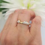 0.25 Carat (ctw) 10K Yellow Gold Round White Diamond Ladies Anniversary Wedding Band Enhancer Guard Ring 1/4 CT