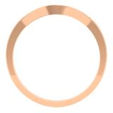 0.11 Carat (ctw) 10K Rose Gold Round Cut White Diamond Ladies Anniversary Wedding Stackable Contour Guard Band