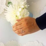 0.11 Carat (ctw) 14K White Gold Round Cut White Diamond Ladies Anniversary Wedding Stackable Contour Guard Band
