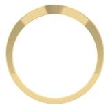 0.11 Carat (ctw) 14K Yellow Gold Round Cut White Diamond Ladies Anniversary Wedding Stackable Contour Guard Band