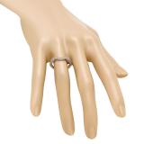0.20 Carat (ctw) 10K Rose Gold Round Diamond Ladies Anniversary Wedding Matching Band Stackable Ring 1/5 CT