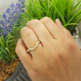 0.20 Carat (ctw) 18K Yellow Gold Round Diamond Ladies Anniversary Wedding Matching Band Stackable Ring 1/5 CT
