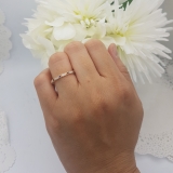 0.25 Carat (ctw) 18K Rose Gold Round Blue Sapphire And White Diamond Ladies Vintage Style Anniversary Wedding Eternity Band Stackable Ring 1/4 CT