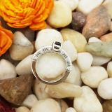 1.10 Carat (ctw) Sterling Silver Round Cut Black & White Diamond Ladies Bridal Vintage Style Engagement Ring