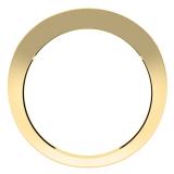 0.45 Carat (ctw) 10K Yellow Gold Round & Princess Cut White Diamond & Blue Sapphire Ladies Anniversary Wedding Band Stackable Ring 1/2 CT