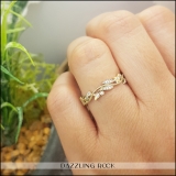 0.20 Carat (ctw) 10K Yellow Gold Round White Diamond Ladies Vintage Style Anniversary Wedding Eternity Band Stackable Ring 1/5 CT
