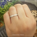 0.23 Carat (ctw) 18K Yellow Gold Baguette Cut White Diamond Ladies Anniversary Wedding Band Stackable Ring 1/4 CT