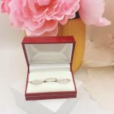 0.27 Carat (ctw) 14K White Gold Round White Diamond Men's & Women's Micro Pave Engagement Ring Trio Bridal Set 1/4 CT