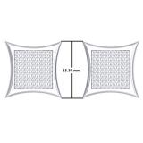 0.55 Carat (ctw) Sterling Silver Round White Diamond Kite Shape Mens Hip Hop Micro Pave Stud Earrings 1/2 CT