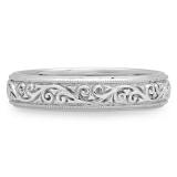 18K White Gold Ladies Anniversary Wedding Stackable Fashion Band Ring