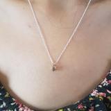 0.50 Carat (ctw) 10K Rose Gold Round Champagne Diamond Ladies Solitaire Pendant 1/2 CT