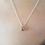 0.50 Carat (ctw) 10K Rose Gold Round Champagne Diamond Ladies Solitaire Pendant 1/2 CT