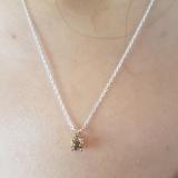 0.50 Carat (ctw) 14K Rose Gold Round Champagne Diamond Ladies Solitaire Pendant 1/2 CT