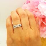 1.00 Carat (ctw) 14K White Gold Round White Diamond Ladies Semi Mount Bridal Engagement Ring Set (No Center Stone) 1 CT