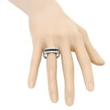 1.00 Carat (ctw) Sterling Silver Real Round Black Diamond Men's Channel Set 5 Stone Anniversary Wedding Band 1 CT