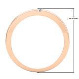 0.11 Carat (ctw) 10K Rose Gold Round Cut Diamond Mens Channel Set Fashion Wedding Band