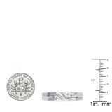 0.11 Carat (ctw) 10K White Gold Round Cut Diamond Mens Channel Set Fashion Wedding Band