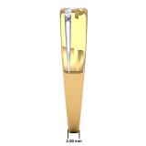 0.11 Carat (ctw) 10K Yellow Gold Round Cut Diamond Mens Channel Set Fashion Wedding Band