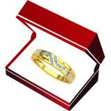 0.11 Carat (ctw) 10K Yellow Gold Round Cut Diamond Mens Channel Set Fashion Wedding Band