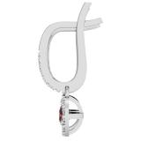 0.43 Carat (ctw) 14K White Gold Round Champagne & White Diamond Ladies Halo Style Dangling Drop Earrings