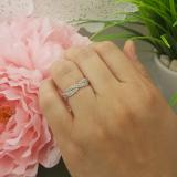0.45 Carat (ctw) 14K Yellow Gold Round Cut White Diamond Ladies Bridal Stackable Swirl Anniversary Wedding Band 1/2 CT