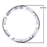 1.00 Carat (ctw) 14K White Gold Round Cut White & Black Diamond Ladies Bridal Stackable Swirl Anniversary Wedding Band 1 CT