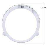 0.95 Carat (ctw) 14K White Gold Round White Diamond Ladies Anniversary Wedding Band Enhancer Guard Double Ring 1 CT