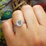 0.30 Carat (ctw) 14K White Gold Round Cut Black & White Diamond Ladies Bridal Semi Mount Engagement Ring 1/3 CT (No Center Stone)