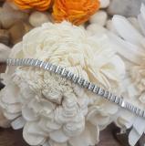 0.50 Carat (ctw) Sterling Silver Round Cut Diamond Ladies Tennis Bracelet 1/2 CT