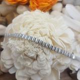 0.50 Carat (ctw) Sterling Silver Round Cut Diamond Ladies Tennis Bracelet 1/2 CT