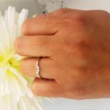 0.15 Carat (ctw) 14K White Gold Round Diamond Ladies Contour Anniversary Wedding Stackable Band Guard Ring