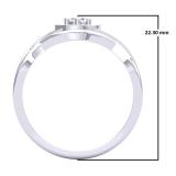 0.30 Carat (ctw) 10K White Gold Round White Diamond Ladies Bridal Halo Split Shank Engagement Ring Set 1/3 CT