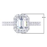 0.50 Carat (ctw) Platinum Round White Diamond Ladies Bridal Semi Mount Engagement Ring (No Center Stone) 1/2 CT